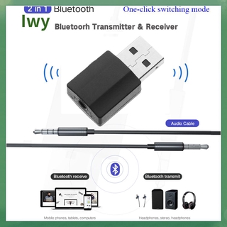 Mini Adaptador inalámbrico inalámbrico Portátil Modo De conmutación 3.5mm Estéreo 2 en 1 Bluetooth 5.0 Adaptador Usb transmisor