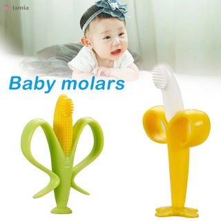 juguetes de dentición de bebé para recién nacidos y niños pequeños cepillos de dientes de silicona de jirafa mordedores de frutas calmar las encías
