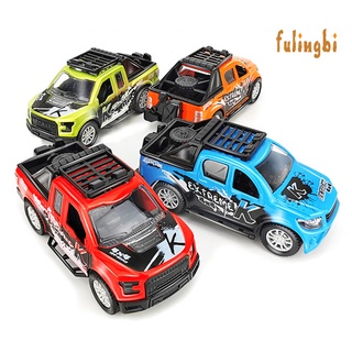 flb 1/36 simulación diecast pickup truck car pull back modelo niños juguete colección (7)