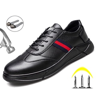 Anti-punción zapatos de seguridad para los hombres zapatos de trabajo con dedo del pie de acero Anti-golpes botas de trabajo de los hombres calzado botas de seguridad zapatos de protección TtTp