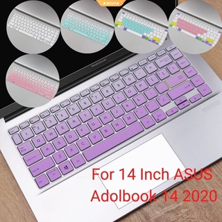 Cubierta de teclado Asus Vivobook 14 S14 K413E A413E M413I M433I S433EA S433FL 14 `` Pulgadas Protector de computadora portátil Etiqueta de silicona suave-BK