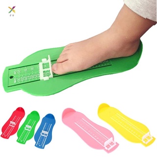 niño bebé medidor de pie zapatos tamaño regla de medición bebé verde