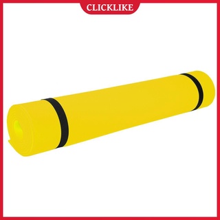 (clicklike) alfombrilla de yoga antideslizante para mujer, almohadilla de ejercicio pilates, alfombrilla de fitness (4 mm amarillo)