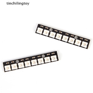 [tinchilingtoy] placa de controlador de tira de luz led negro de 8 canales ws2812 5050 rgb 8 leds para arduino [caliente]
