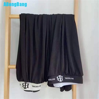 Abongbang verano nueva pierna ancha pantalones delgados cintura alta suelta elástica Casual pantalones (3)
