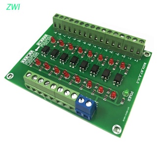 zwi 8 canales 8 bits fotoeléctrico módulo de aislamiento de nivel convertidor de voltaje pnp salida plc convertidor de señal adaptador dst-1r8p-n