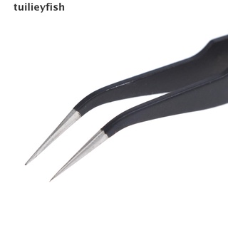 tuilieyfish modelo herramientas gundam modelo antiestático pinzas curvas antideslizantes pinzas co