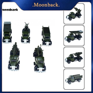 < moonback > 5Pcs Niños Diecast Mini Tire Hacia Atrás Aleación Militar Coche Camión Vehículo Modelo De Juguete Regalo (1)