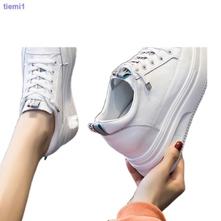 8cm zapatos deportivos blancos blancos S 2021 con suela gruesa