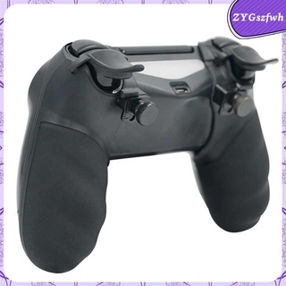 2Pcs Negro Grip Cover Skin Case Antideslizante Para PS4 Game Controller Gamepad