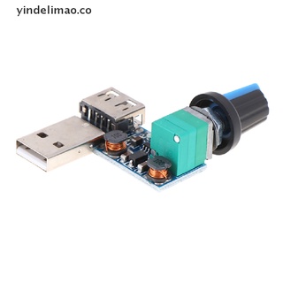 yindelimao: 1 unidad 5v a 12 v usb controlador de velocidad del ventilador interruptor regulador de velocidad del ventilador módulo [co]
