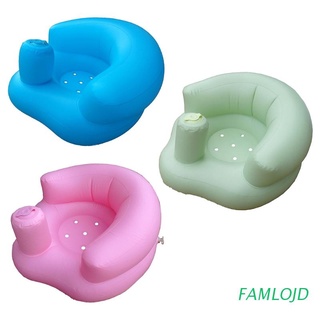 famlojd portátil bebé aprendizaje asiento inflable silla de baño pvc sofá ducha taburete para jugar a comer baño descansando