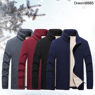 [Dm MJkt] hombres invierno manga larga caliente suave abrigo de doble cara felpa grande chaqueta Outwear