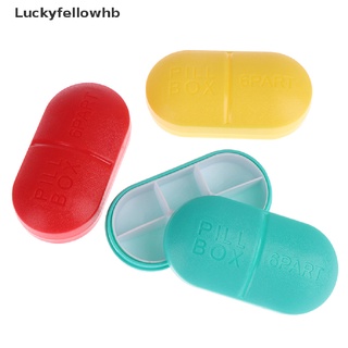 [luckyfellowhb] caja de pastillas dispensador de envases de medicina organizador de vitaminas 6 días estuche de plástico [caliente]
