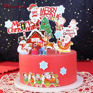 Feliz navidad pastel de navidad santa claus decoración de navidad accesorios de navidad