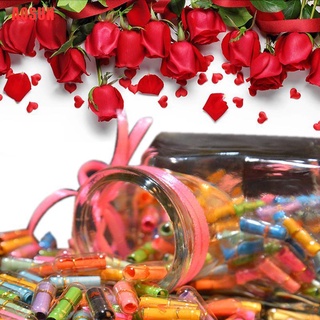 AOSUN 100Pcs Mini cápsula de mensaje colorido corazón evento cumpleaños Favor sorprendido regalo
