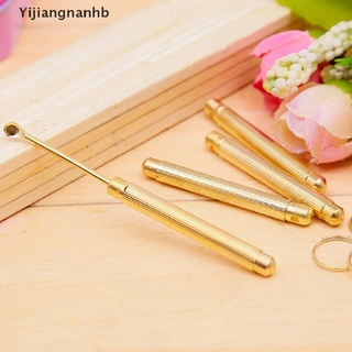 yijiangnanhb plegable tipo de cera dorada limpiador de cera de oído herramientas de eliminación de oreja cuchara conectada caliente