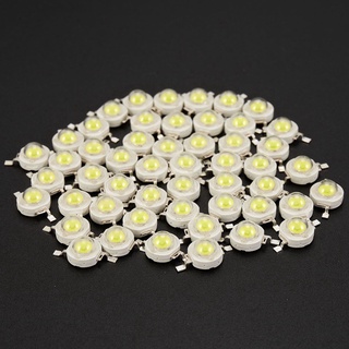50pcs 1w diodo de alta potencia blanco frío led perlas de 1 vatios chip de lámpara 3v-3.4v (7)