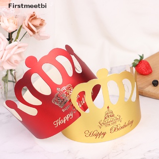 [firstmeetbi] 10 x niños adultos feliz cumpleaños sombreros de papel príncipe princesa corona fiesta decoración caliente