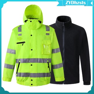 abrigo de seguridad ropa de trabajo chaqueta de lluvia impermeable (9)