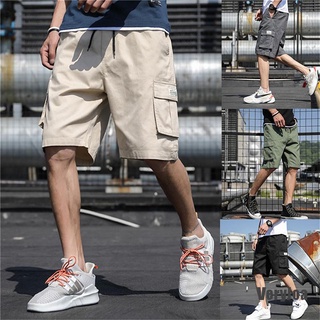 (VeryJoe) hombres Casual Cargo pantalones cortos Multi bolsillos combate verano playa pantalones de moda