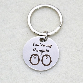 you're my penguin llavero - regalo para - novio - novia - mejor amigo - esposa - marido - lindo pingüino regalo