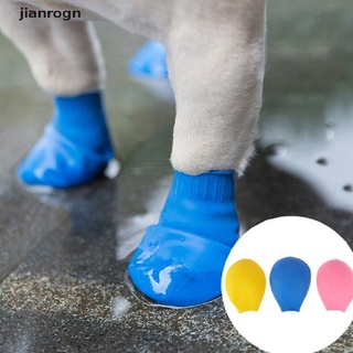 jrogn zapatos de perro para mascotas impermeable globo de goma botas de lluvia calzado gato calcetines para cachorro.