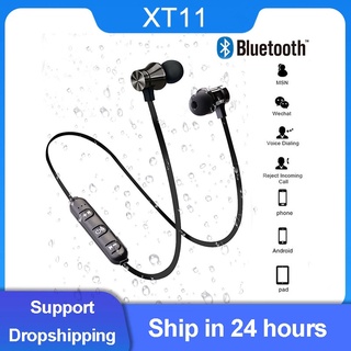 Auriculares Bluetooth XT11, auriculares magnéticos inalámbricos con micrófono para iPhone Samsung y Xiaomi, banda para el cuello deportiva