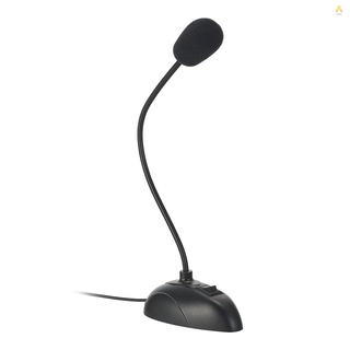 mini micrófono de estudio flexible altavoz de 3.5mm micrófono de ganso inalámbrico para computadora de escritorio pc notebook