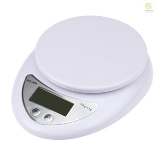 5KG/1g Digital Kitchen Food Scale for Cooking Barking Grams Ounces Pound Kilogram Units Switchable