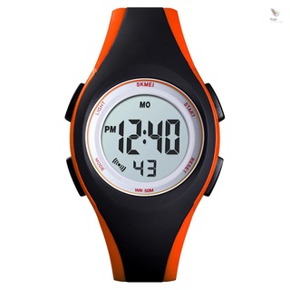 Skmei 1459 luminoso 5ATM impermeable Digital reloj deportivo infantil alarma calendario semana fecha hora reloj de pulsera para adolescentes con correa de PU