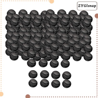 100pcs Breathing Valve Filter Replacement Respirator for Face Mask Black (2)