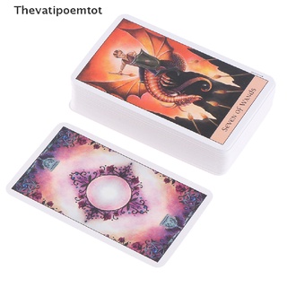 thevatipoemtot 78 Cards Deck Playing Card Board Crystal Visions Tarot Cards by Jennifer Galasso Popular goods