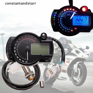 [constantandstarr] 15000rpm motocicleta universal lcd digital velocímetro tacómetro medidor de odómetro dsgs (1)