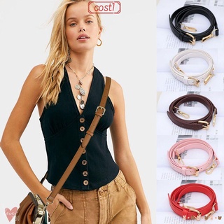 COST1 Fashion Shoulder Bag Accessories Adjustable Backpack Chain Handbag Strap Women Metal PU Leather Replaceable Decorative Belts/Multicolor