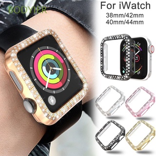Diamonds Watch Protective Case PC Shockproof Cover For Apple Watch Series 6 5 4 3 2 1 SE 40mm 44mm
