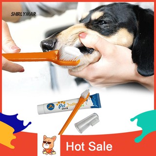 Cepillo de dientes de crema dental con sabor vainilla/Beef para perros/gatos/gatos de perro/higiene bucal/cuidado de la salud