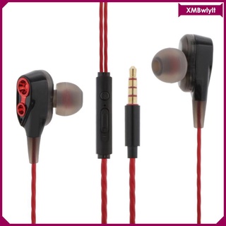 auriculares estéreo de doble bobina móvil con cable hifi in-ear con graves pesados