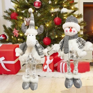 Adornos de navidad adornos de navidad telescópica de navidad muñeco de nieve adornos de ciervo