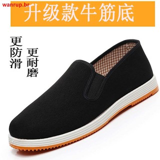 Zapatos de hombre Old Beijing cloth Primavera verano Novo Fundo antideslizante Resistente al desgaste transpirable/trabajo