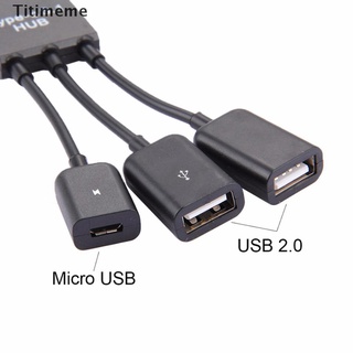 Adaptador de cable titimeme/convertidor con 3 puertos Usb-C Tipo-C 3.1 Macho a Usb 2.0 Otg Hub
