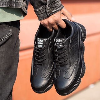 [2021new]zapatos De seguridad/botines Anti-aplastamiento Anti-piercing zapatillas de deporte hombres/mujeres impermeable senderismo zapatos de cabeza de acero botas de trabajo de moda