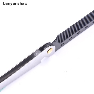 banyanshaw portátil plegable peines de bolsillo cabeza de aceite portátil peines de barba peines de peinado co