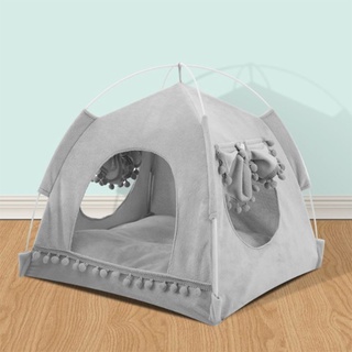 RG Portable Foldable Cat Dog Tent House Breathable Print Pet Small Puppy Teepee Cave Bed Kennel (7)