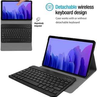 Teclado Bluetooth + Funda Protectora Para Samsung Galaxy Tab A7 10.4in (2020) T500 T505 Tablet , Retroiluminado Cómodo (6)