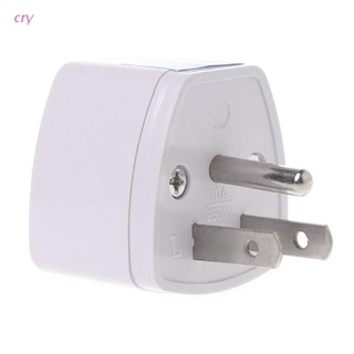 cry Universal UK EU AU to US 3PINS AC Power Socket Plug Travel Electrical Charger Adapter Converter