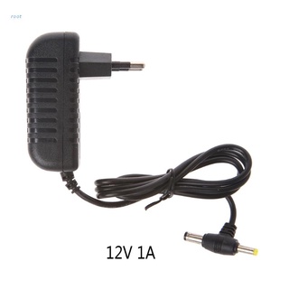 root 12v 1a ac convertidor adaptador dc 5.5*2.1mm+4.0*1.7mm cable de fuente de alimentación enchufe de la ue