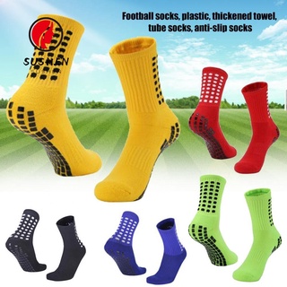 Sushen calcetines antideslizantes Unisex tubo transpirable calcetines de fútbol calcetines deportivos al aire libre algodón baloncesto fútbol antideslizante calcetines/Multicolor (1)