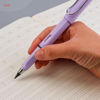 Popó multiusos lápiz sin tinta extraíble pluma pluma eterna lápiz firma pluma para principiantes estudiante boceto dibujo
