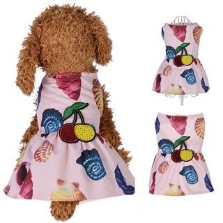 casual floral mascota perro vestido para perros pequeños verano chihuahua pug yorkie ropa